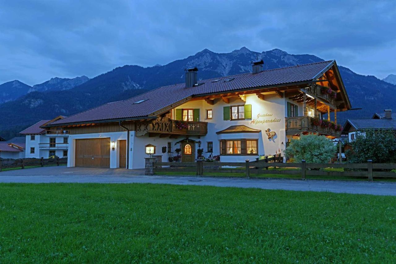 Gaestehaus Alpenparadies Krun Ngoại thất bức ảnh