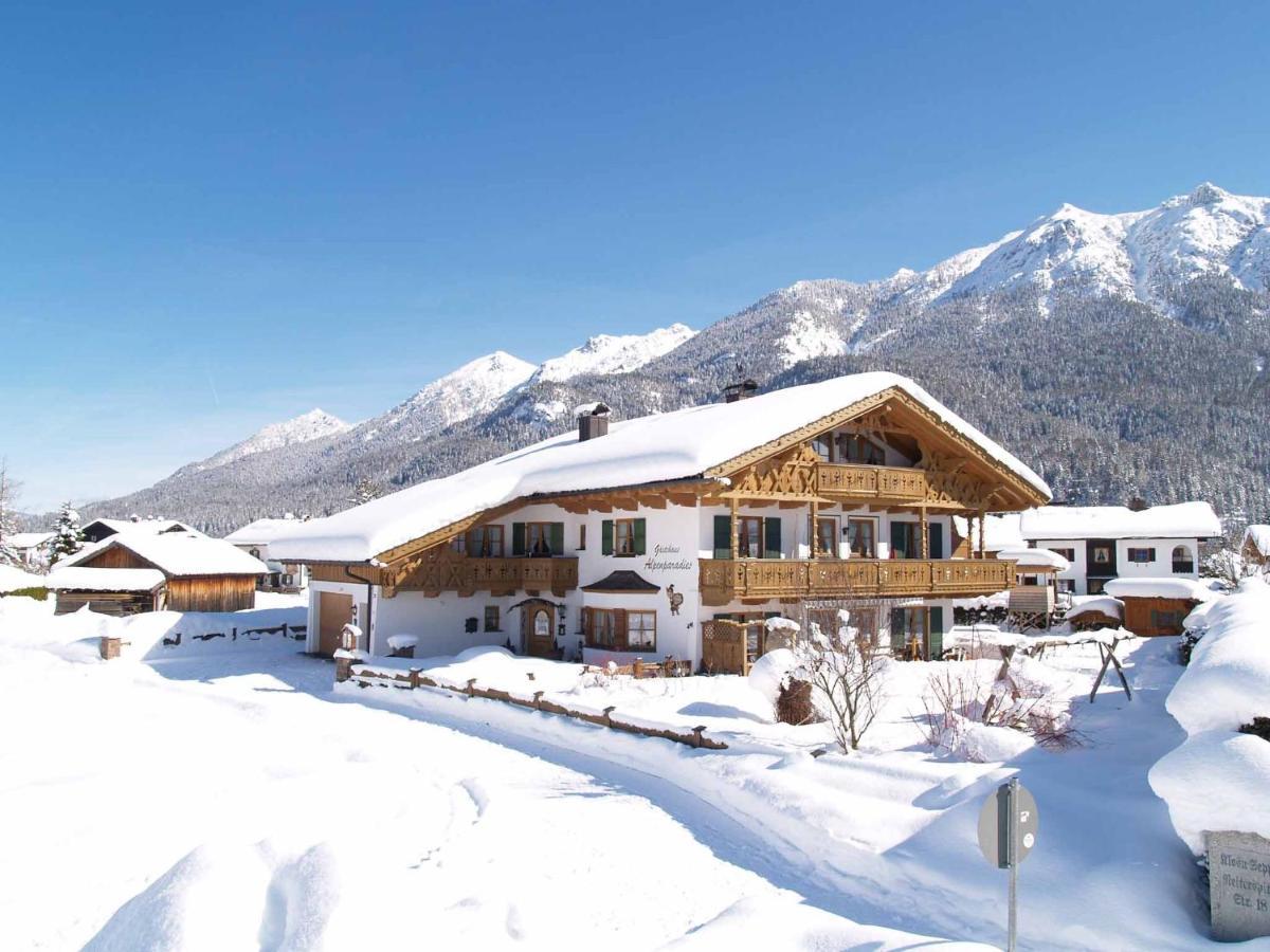 Gaestehaus Alpenparadies Krun Ngoại thất bức ảnh